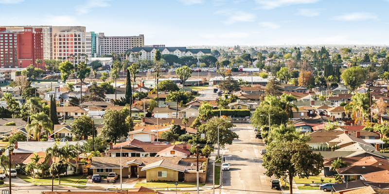 Aerial of Anaheim