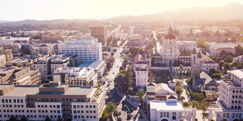 Aerial of Pasadena