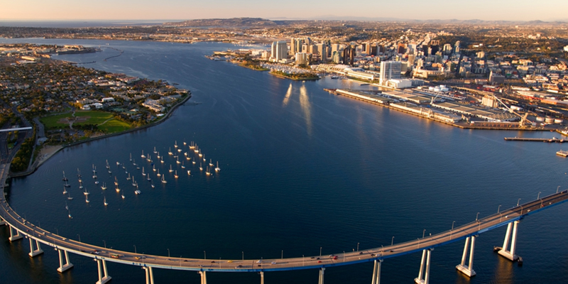 Aerial of San Diego